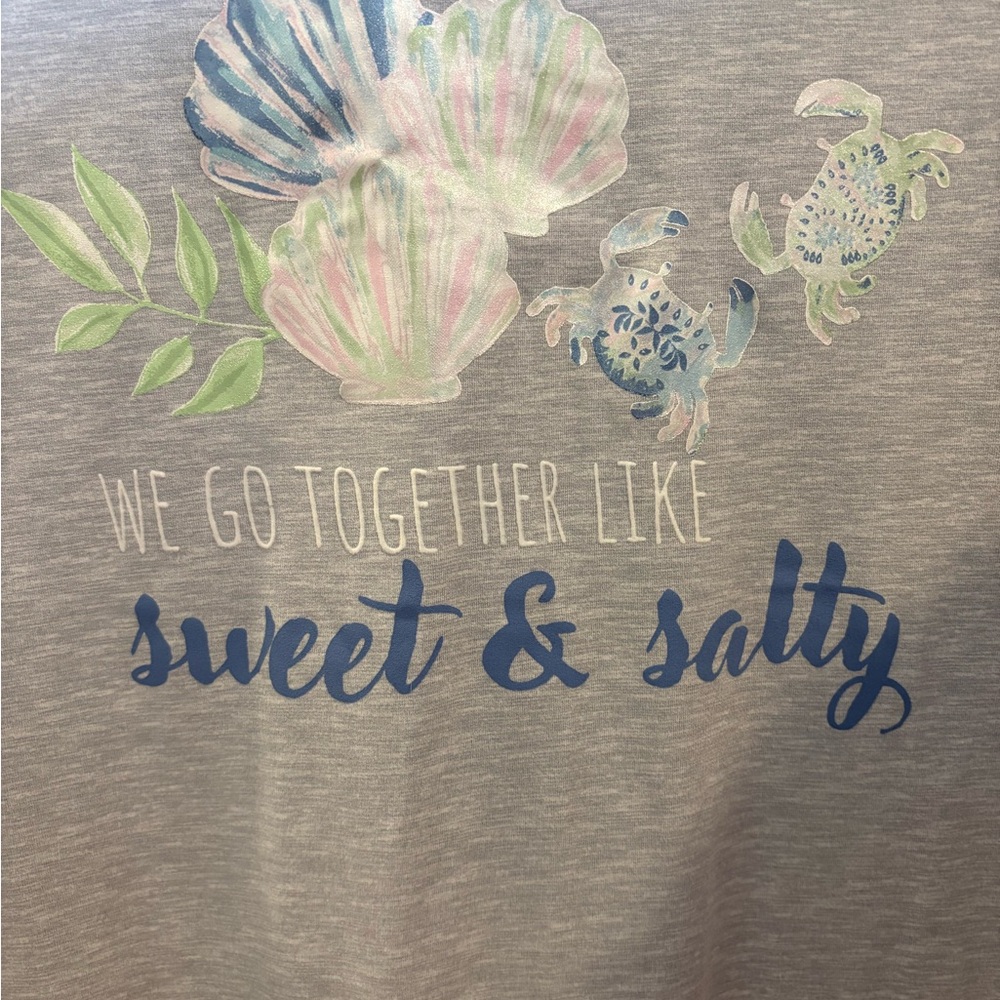 PJ Sea Shell Crab Print- women’s size small